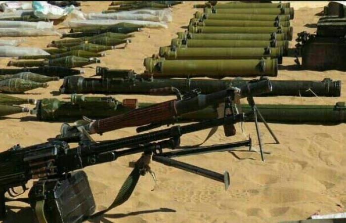 بالصور.. ترسانة أسلحة يستعيدها الجيش اليمني من الحوثيين