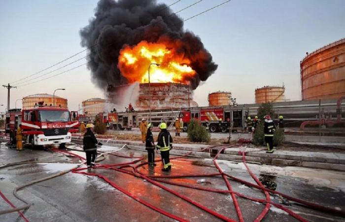 إخماد حريق ضخم بمحطة كهرباء أصفهان الإيرانية