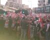 مسيرة حاشدة من فردان إلى وسط بيروت